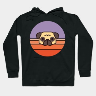 Sunset Walk with my Pug Hoodie